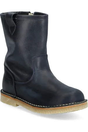 Pom Pom Mid Height Plain Fur Booty Black