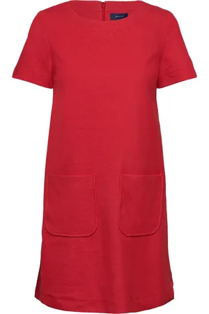 GANT D1. Tp Jersey Pique Dress Red