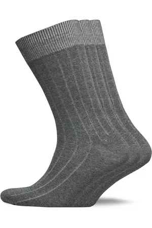 SELECTED Slhpete 3-Pack Cotton Rib Sock Noos Grey