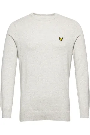 Lyle & Scott Cotton Merino Crew Jumper Grey