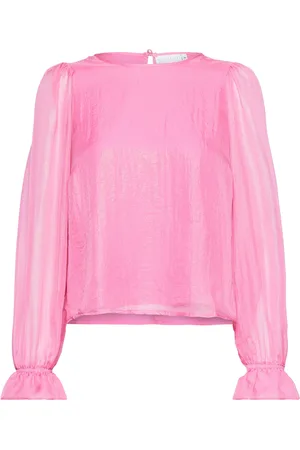 Coster Copenhagen Top In Metallic Shimmer Pink
