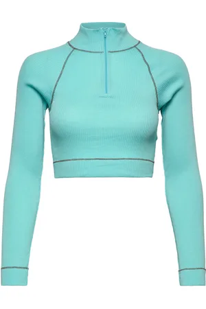 BARBARA KRISTOFFERSEN BY ROSEMUNDE Short Turtle Zip T-Shirt Green