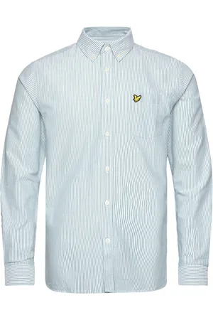 Lyle & Scott Stripe Oxford Shirt Blue