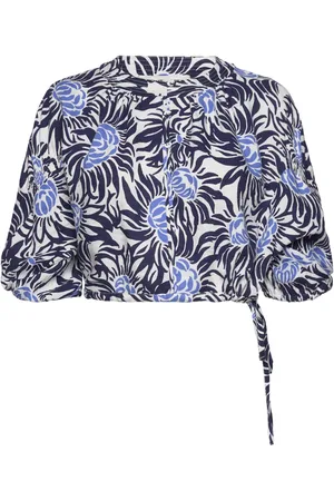 Diane von Furstenberg Dvf Dario Top Navy