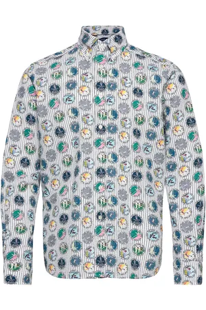 Eton Contemporary Fit Casual Poplin Shirt White