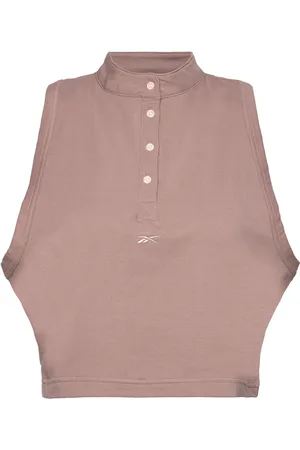 Reebok Cl Wde Jersey Tank In Brown