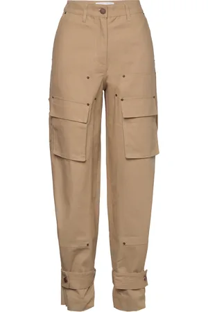 REMAIN Birger Christensen Canvas Cargo Pants Brown