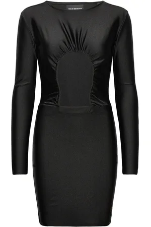 HAN Kjøbenhavn Stretch Jersey Ruche Cut Out Dress Black