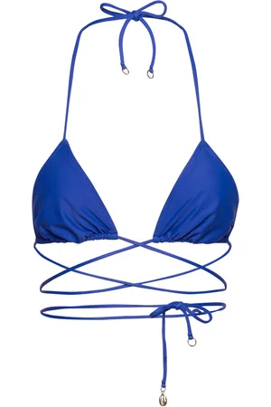 FAITHFULL THE BRAND Marzia Bikini Top Blue