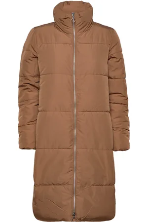 JDY Erin Long Jacket Otw Lo Brown