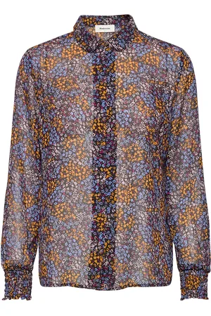 Modstrom Flame Print Shirt Blue