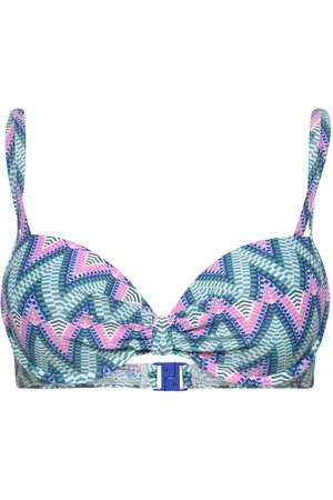 ESPRIT Women Beach Tops With Wire Padded Bra Blue