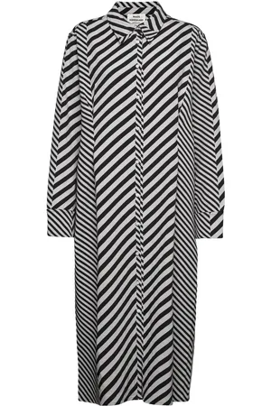 Mads Norgaard Mix Stripe Lora Dress Patterned