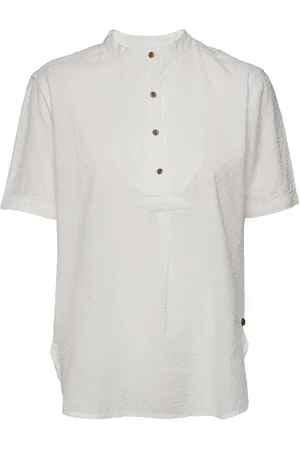 Superdry Grandad Blouse White