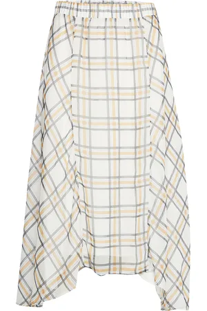 Bruuns Bazaar Check Kate Skirt Cream