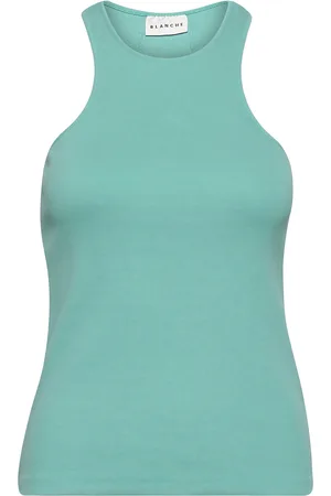 Blanche Rosa Rib Tank Blue