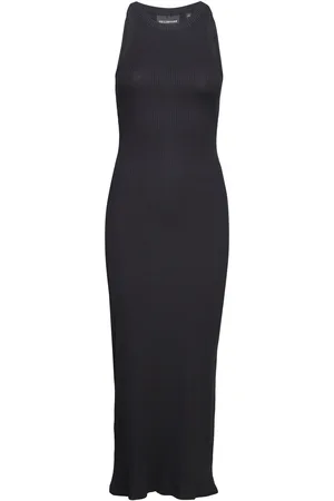 HAN Kjøbenhavn Long Midi Rib Dress Black