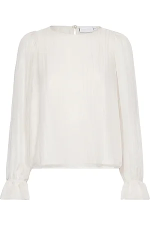 Coster Copenhagen Top In Metallic Shimmer White