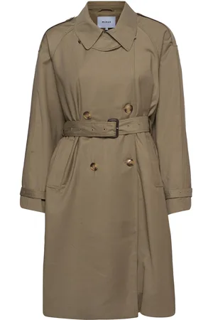 Minus Horizon Trench Coat Green