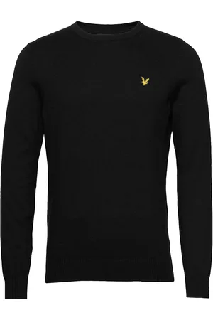 Lyle & Scott Cotton Merino Crew Jumper Black