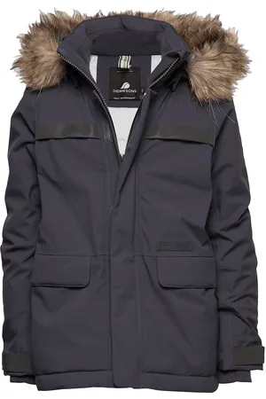 Didriksons Hajen Kids Parka Blue