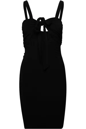 HAN Kjøbenhavn Viscose Jersey Stretch Mini Drape Dress Black