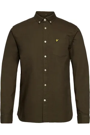 Lyle & Scott Regular Fit Light Weight Oxford Shirt Green