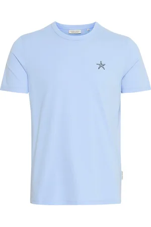 Casual Friday Cfemmet Tee With Embroidery Blue