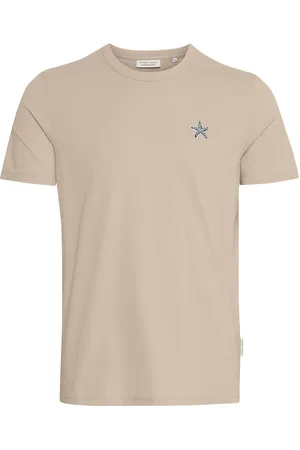 Casual Friday Cfemmet Tee With Embroidery Beige