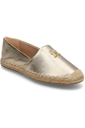 Tommy Hilfiger Th Logo Metallic Leather Espad Gold