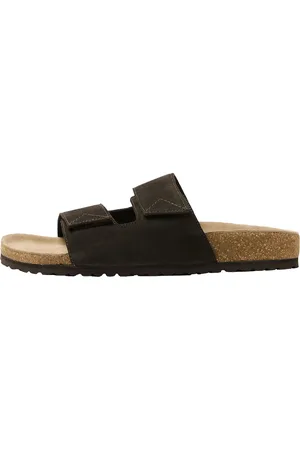 SELECTED Slhbastian Suede Strap Slider Black