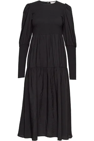 Gestuz Morianagz Solid Long Dress Black