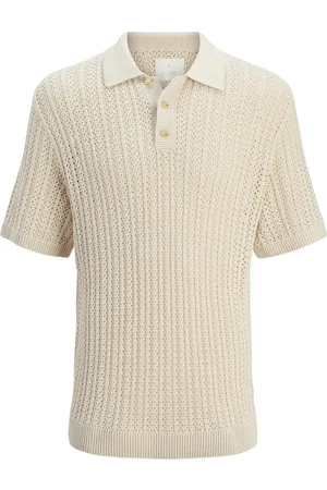 JACK & JONES Jprccjoel Knit Polo Ss Sn Jack & J S Beige
