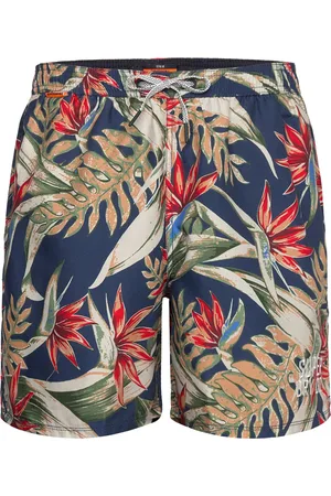 Superdry Hawaiian Print 16 Swim Short Navy