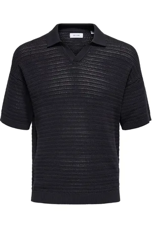 Only & Sons Onsthiago Ds 7 Ss Resort Crochet Polo Navy