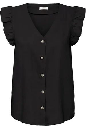 B YOUNG Byfalakka Ruffle Shirt - Black