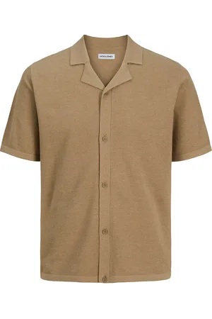 JACK & JONES Jjorion Knit Resort Ss Jack & J S Beige