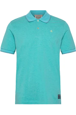 Scotch&Soda Melange Regular Fit Polo Green