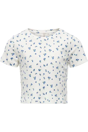 ONLY Kogbella Life Short Aop S/S Top Jrs Noos White