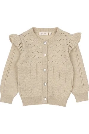 Petit Piao Cardigan Knit Pattern Beige