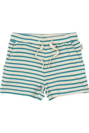 Petit Piao Shorts Modal Striped Green