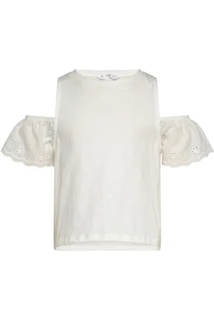 MANGO Cut-Out T-Shirt White