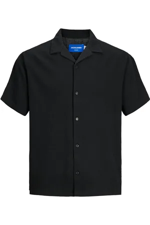 JACK & JONES Jorluke Crinkle Shirt Ss Jnr Jack & J S Black