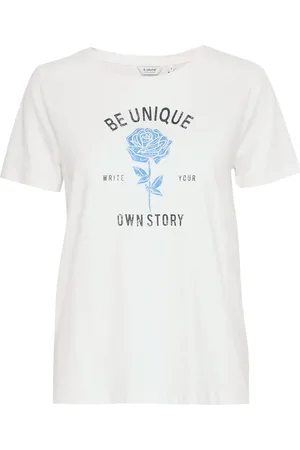 B YOUNG Bysobbe Flower Tshirt - White