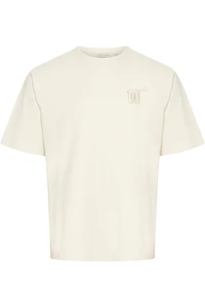 Casual Friday Cfarcher Tee With Back Print Cream