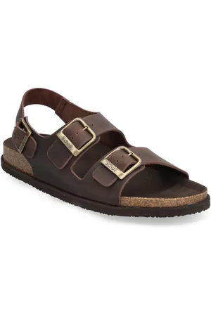 Scholl Sl Gaston Leather Dk Brown Brown