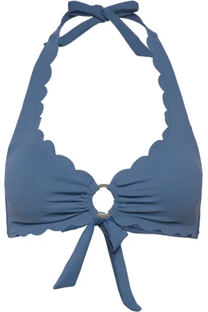Hunkemöller Scallop Halter Croptop Blue