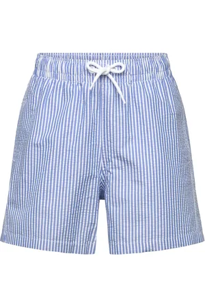 MANGO Multi-Striped Swimsuit Blue