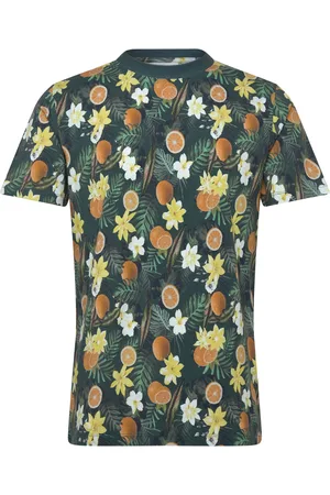 Lindbergh Juicy Aop O-Neck Tee S/S Green