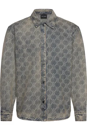 Daily paper Shield Laser Denim Shirt Blue